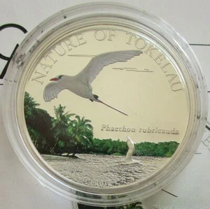 Tokelau 5 dollari 2012 animali tropik coda rossa argento - Foto 1 di 2