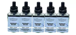 5 BATH & BODY WORKS MAHOGANY BALSAM WALLFLOWERS HOME FRAGRANCE REFILL 24 mL NEW - Picture 1 of 2