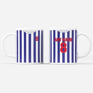 Personalised West Bromwich Albion Colours Football Mug Birthday Christmas Gift - Picture 1 of 5