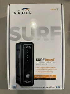 ARRIS SURFboard DOCSIS 3.0 Cable Modem & WiFi Router SBG10 - Picture 1 of 3
