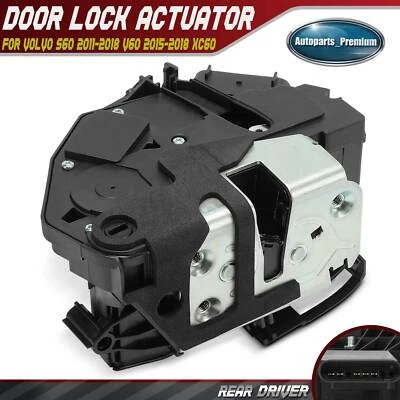 Rear Driver Left Door Lock Actuator for Volvo S60 2011-2018 V60 2015-2018 XC60 - Image 1 of 4