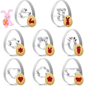 Ausstecher Ostern 9 Stück Plätzchen Ausstechformen Ostern Keksausstecher Ost... - Bild 1 von 7