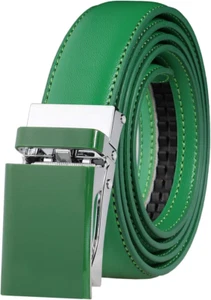 Falari automatische Ratsche Schnalle Ledergürtel für Damen Jungen Mädchen 1 Zoll breit Tr - Bild 1 von 12