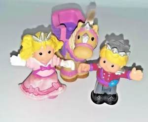 Fisher Price Bendable Little People Figures Prince Princess Horse Pony Toys - Picture 1 of 9