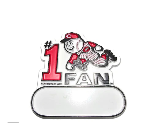 CINCINNATI REDS #1 FAN MAGNET REDS #1 FAN SIZE 3 BY 3 NEW MLB Cover