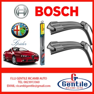 ALFA ROMEO SPIDER SINCE 2006 PAIR FRONT BRUSHES TERGI BOSCH CRYSTAL - Picture 1 of 1