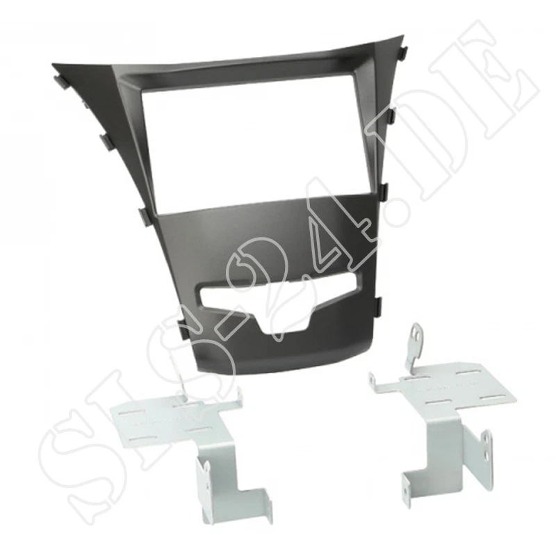 SsangYong Korando ab2013 Doppel 2 DIN Autoradio Blende Einbaublende Radioblende - Bild 1 von 1