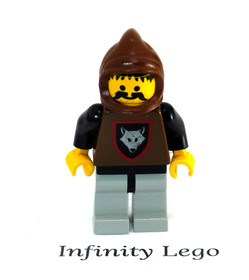 LEGO Vintage 1992/3 Wolfpack with Brown Hood Minifigure Medieval 6075 6105 6038