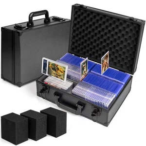 Top Loader Case, Trading Card Storage Box with Key Lock for Sports Cards, Tra... - Picture 1 of 8