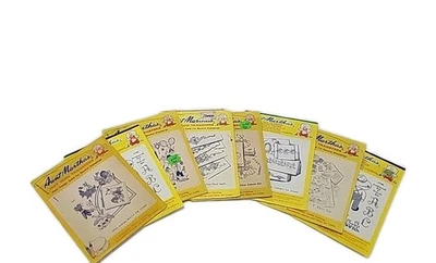 Lot Of  8 Aunt Martha Hot Iron Transfers Embroidery Fabric  - Image 1 of 4