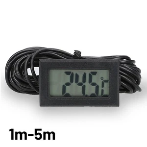 Mini Digital LCD Thermometer Hygrometer Temperatur Messgerät Schwarz Versorgung Gadget - Bild 1 von 29