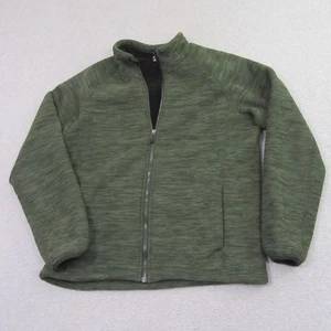 32 Degrees Heat Mens Fleece Jacket M Green Heathered Sherpa Lined Space - Picture 1 of 9