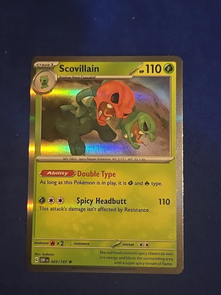 Scovillain 025/197 SV03: Obsidian Flames Holo - Image 1 of 1