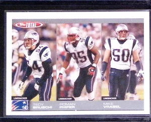 2004 Topps Total #293 Tedy Bruschi / Roman Phifer / Mike Vrabel - Picture 1 of 2