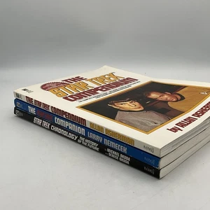 Lot Of 3 The Star Trek  Compendium, Companion, Chronology Paperback - Good - Picture 1 of 9
