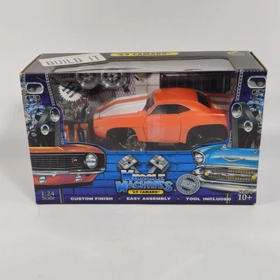 Vintage 2003 Muscle Machines Build It 69 Camaro Orange 1:24 Kit NEW - Image 1 of 3