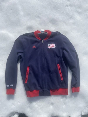 Adidas MLS NEW ENGLAND REVOLUTION Soccer Warm Up Jacket Mens Size L - Image 1 of 4