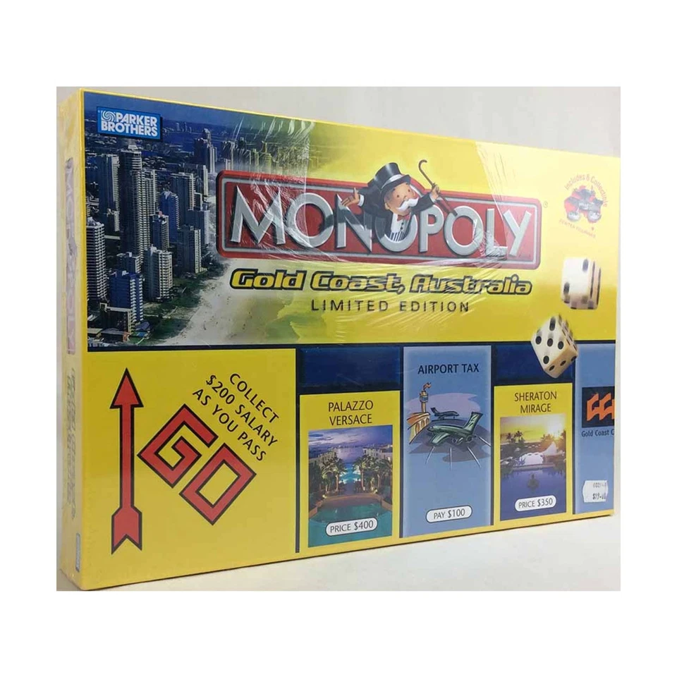 Parker Bro Geographic Monop Monopoly - Oro Coast, Australia Limite Caja VG NM - Imagen 1 de 1