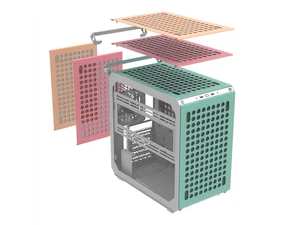 Cooler Master QUBE 500 Flatpack Macaron Small High Airflow Mid-Tower ATX - Picture 1 of 5