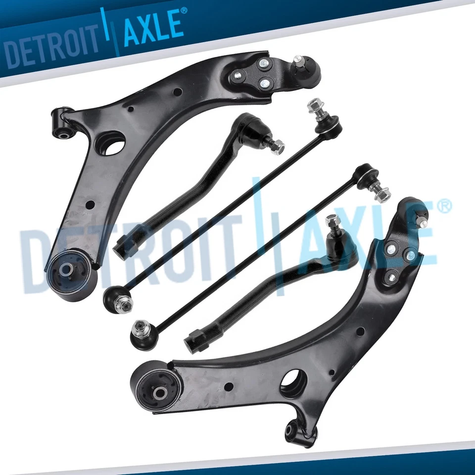 Front Lower Control Arms Sway Bars Outer Tie Rods Kit for 2015 - 2021 Kia Sedona - Image 1 of 4