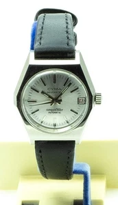 RARE VINTAGE CYMA NEUCHATEL Conquistador 682-51 Automatic Swiss WATCH 1970's NOS - Picture 1 of 8