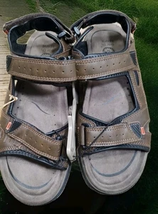 Sandalias Earth Spirit Gelron Cojín Marrón Para Hombre Talla 10 Ajustable Pescador - Imagen 1 de 6