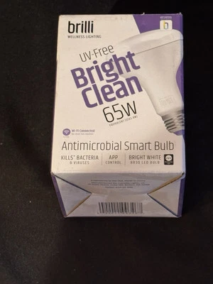 Brilli Wellness BR30/65W E26 Lighting Bright Antimicrobial Smart LED Bulb - Image 1 of 4