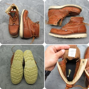 Carolina Boots Mens 12 D Union USA Made Work CA7003 Leather Moc Toe EH Rated - Picture 1 of 21