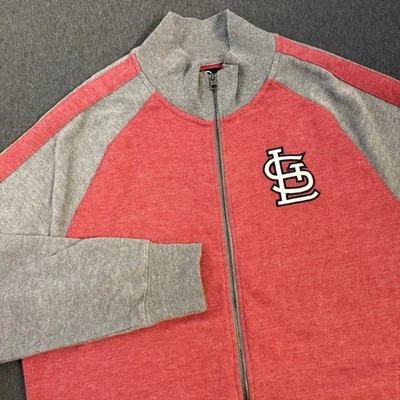 St Louis Cardinals Jacket Men XL Red ‘47 Full Zip MLB Baseball - Imagem 1 de 4