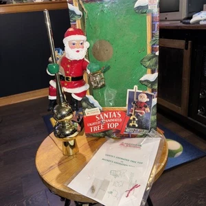Árbol animado iluminado Mr Christmas Santa's 1994 de colección ¡Funciona! - Imagen 1 de 4