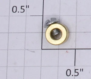 Gilbert 1931-96 Small Brass Collars-Has Screw for Hudson Erector Locomotive (10) - Picture 1 of 2