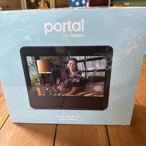 New Factory Sealed Portal By Facebook-Model B81AO1BUsVideo Call Device - Black - Picture 1 of 3