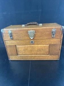1940er H. GERSTNER & SÖHNE 7 Schubladen Maschinist WERKZEUGKISTE / BOX - Modell 41 ohne Schlüssel - Bild 1 von 13