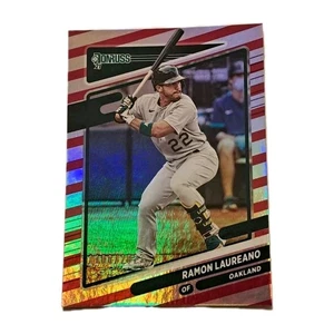 Ramon Laureano 2021 Donruss #135 Red Holo Parallel #'ed /2021 Oakland San Diego  - Bild 1 von 5