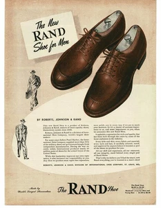 1946 The RAND Shoes For Men Vintage Print Ad - Picture 1 of 1
