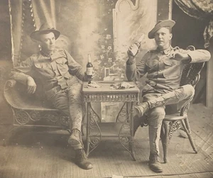 Antikes Foto Rauher Reiter Soldaten Kabinett Karte Pinar Del Rio Kuba - Bild 1 von 5