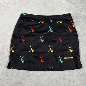 Loudmouth Golf Skort Rock Damen 4 schwarz Damen Gitarren Reißverschluss Golfen - Bild 1 von 10