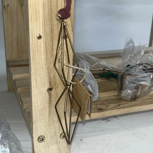 4er Set Nkuku Antik Messing Tajara Draht Dekorationen Brandneu mit Etikett in Box - Bild 1 von 6