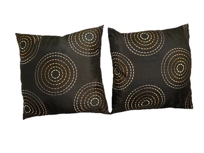 (Set Of 2) Circle Print Pillow + Cover, Home Decor, Sofa Throw Pillow - Image 1 of 4