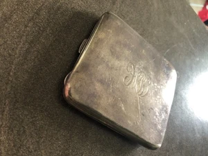 Antique Sterling Silver Cigarette Case, early 1900s - 104grams - Picture 1 of 7