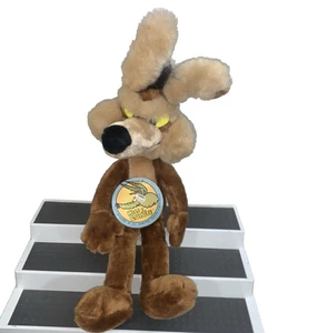Vintage 1971 Wiley Wile E Coyote Plush Warner Bros Mighty Star w/ Tag Approx 20" - Picture 1 of 21