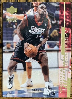2000-01 Upper Deck Gold 345 Nazr Mohammed /25 Parallel - Image 1 of 2