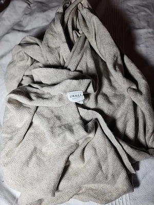 Zestt Organics Dreamsoft Travel Scarf Wrap Shawl 100% Organic Cotton Birch OS - Image 1 of 4