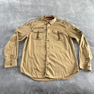 Sean John Men's Tailored Fit Button Down Shirt With Pockets and Plaid Cuffs XXL - Picture 1 of 9