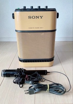 Reproductor de casete portátil Sony KPX-1 Karaoke Land 100 V 50/60 Hz vintage 1982 Japón Foto 1 de 4
