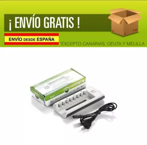 Cargador de Pilas 8 Ranuras Baterias Recargables tipo AA / AAA para Ni-MH Ni-Cd - Imagen 1 de 8