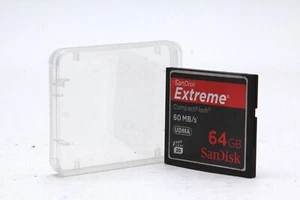 64GB SanDisk Extreme 60 MB/s UDMA CF Compact Flash Speicherkarte - Photo 1/1