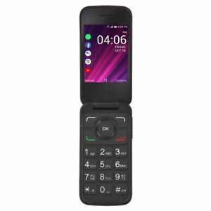 Straight Talk Alcatel MYFLIP 2, 4GB, Black- Prepaid Smartphone