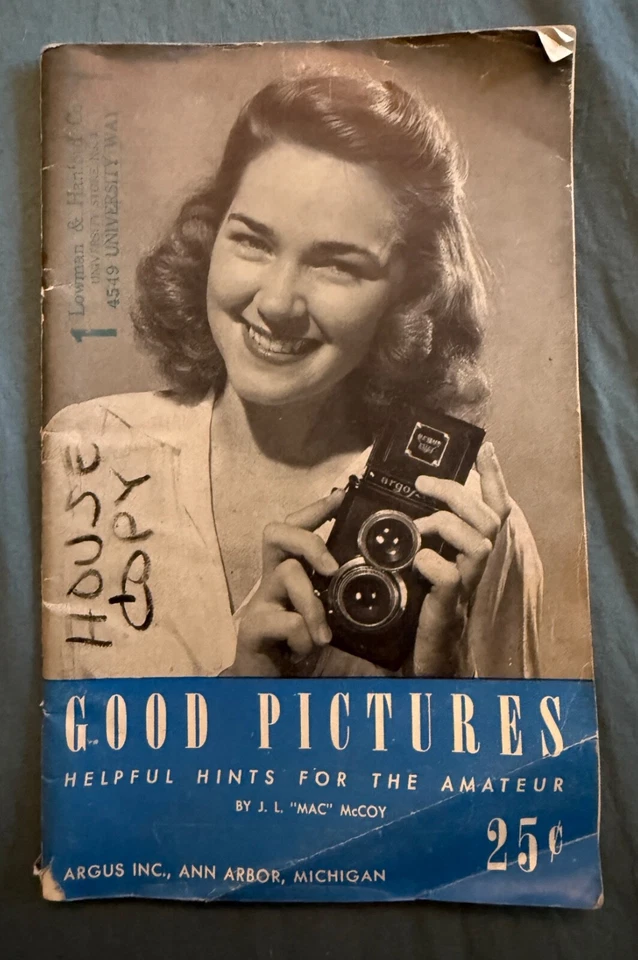 Good Pictures J.L. Mac McCoy Argoflex Argus Helpful Hints For Amateur Book RARE - Image 1 of 1