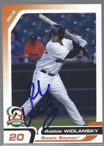 Robbie Widlansky 2012 Grandstand Bowie Baysox IP autograph signed card